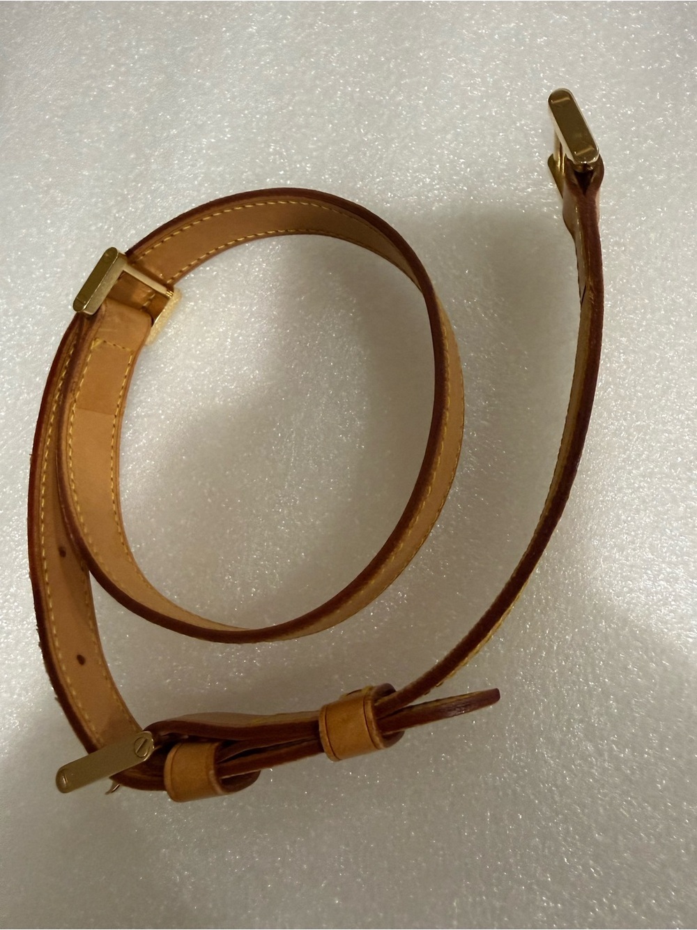 authentic Louis Vuitton vachetta leather strap - Comes with COA